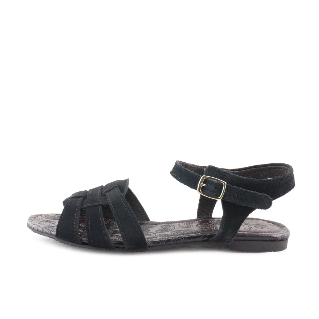 Sandalia plana ante negro con hebilla ISLA Jeromín - ISLA-31-1.jpg