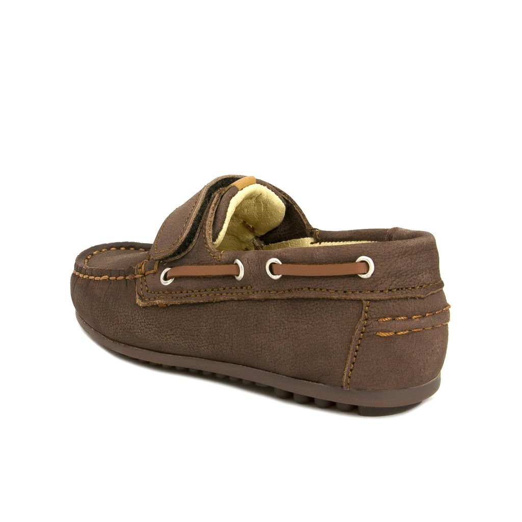 Náutico bombé marrón de verano con velcro KARAVEL Jeromín - KARAVEL-139-4.jpg