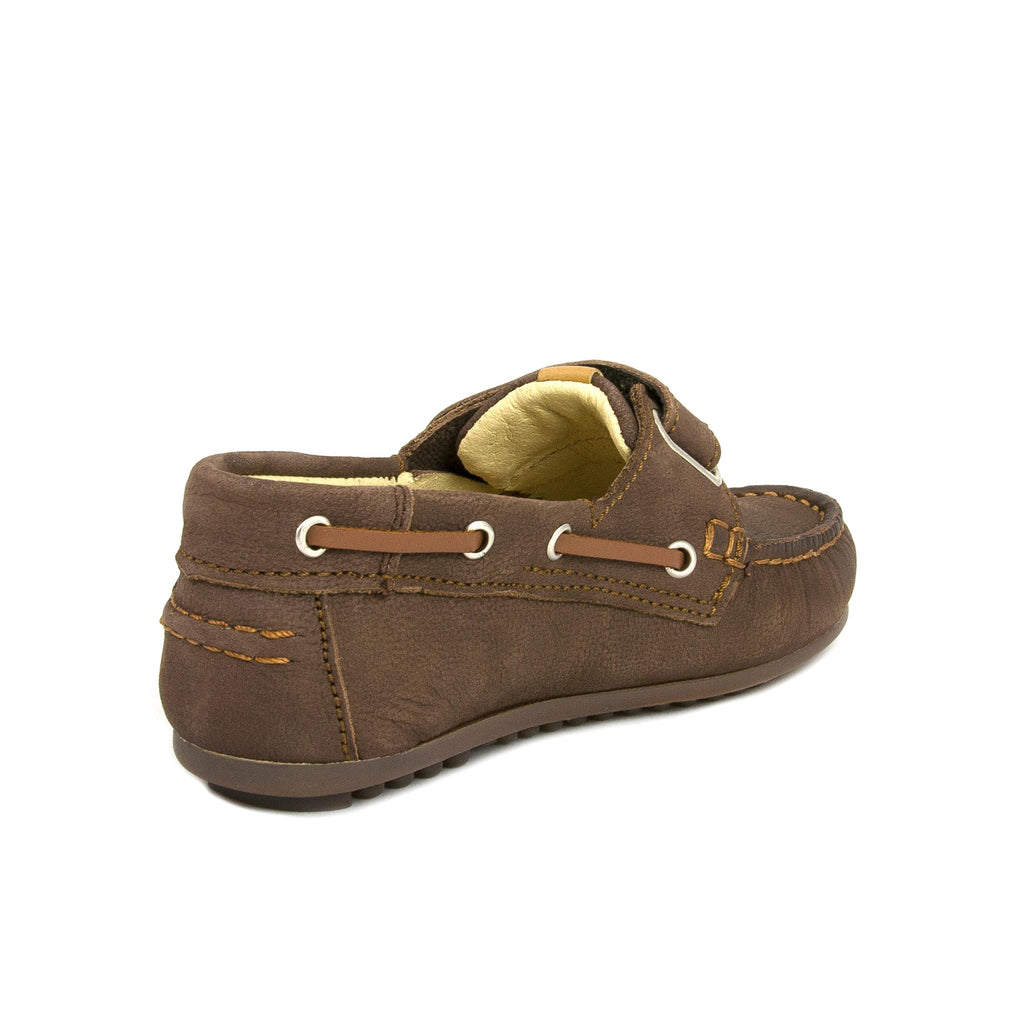 Náutico bombé marrón de verano con velcro KARAVEL Jeromín - KARAVEL-139-3.jpg