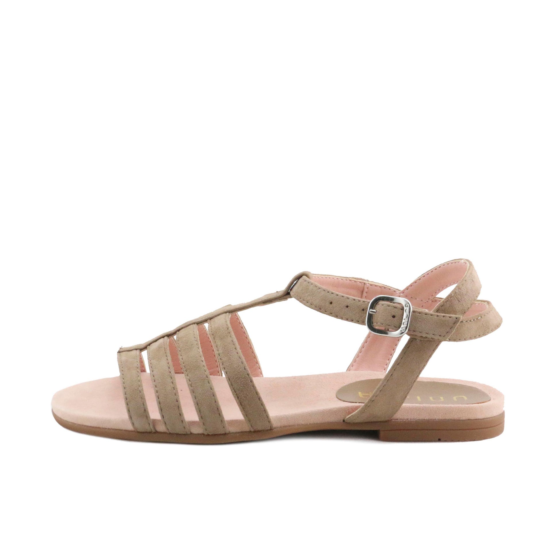 Sandalia plana tostado con hebilla LATINA de Unisa - LATINA-6-1.jpg