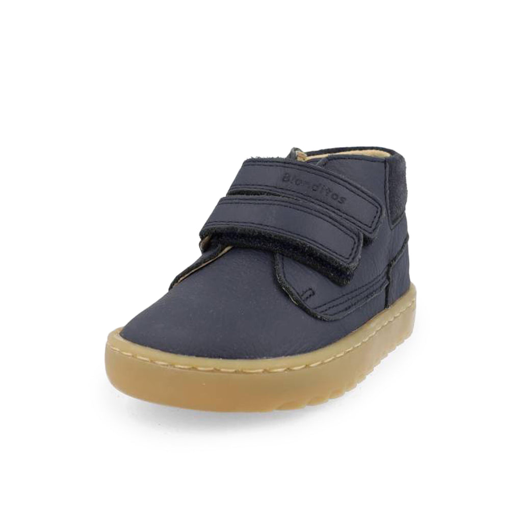 Bota barefoot azul con velcro LIMA de Blanditos