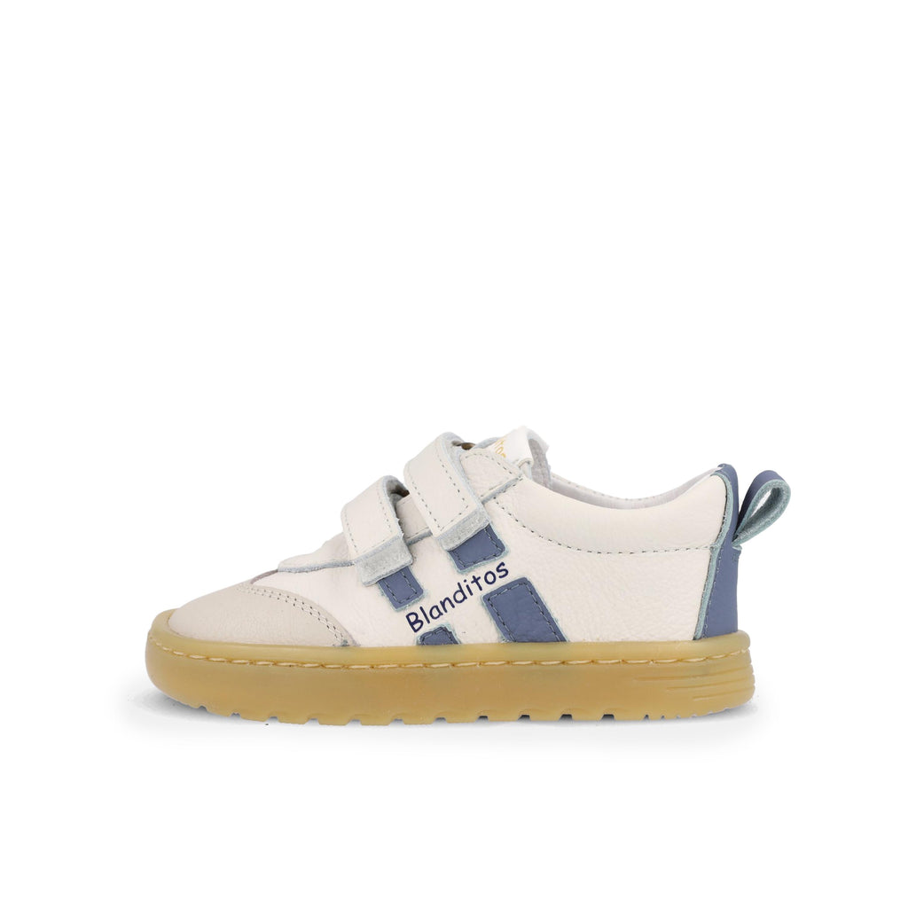 Deportiva barefoot crudo/celeste LISBOA Blanditos