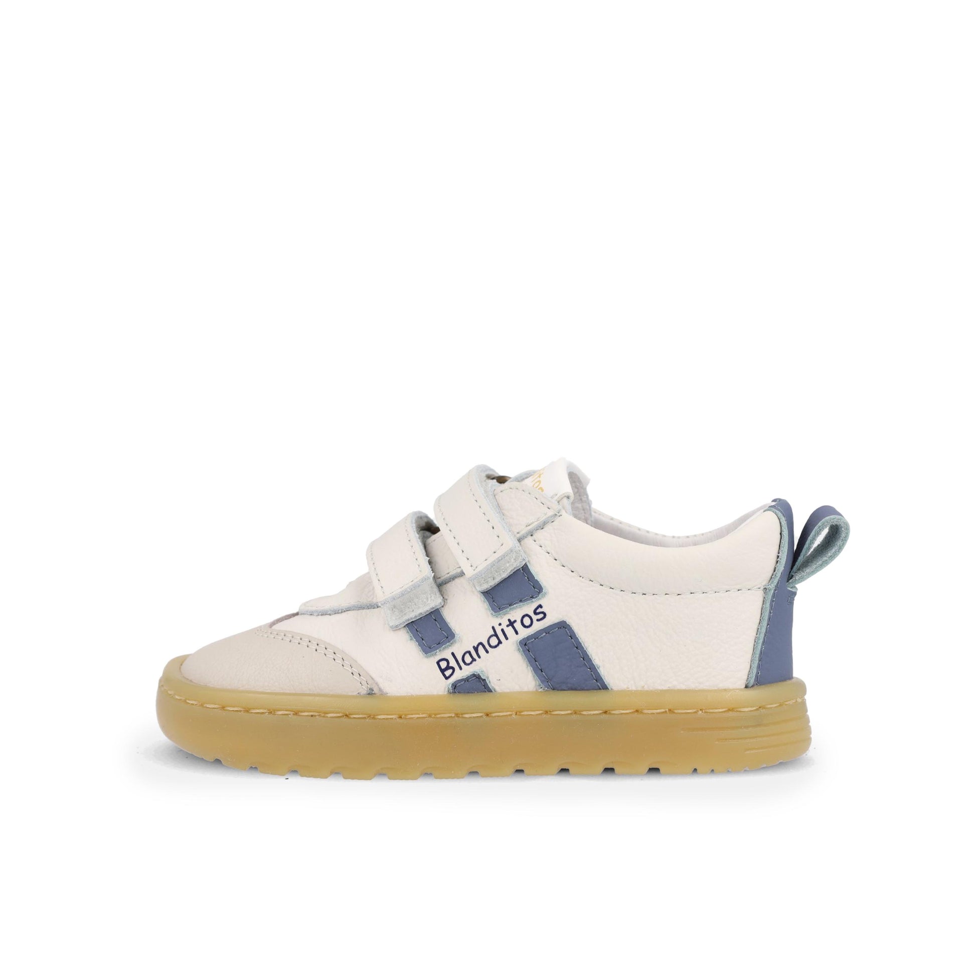 Deportiva barefoot crudo/celeste LISBOA Blanditos