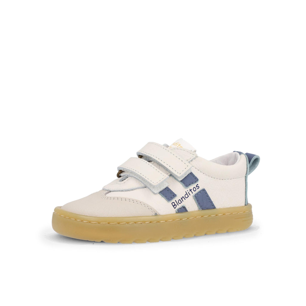 Deportiva barefoot crudo/celeste LISBOA Blanditos