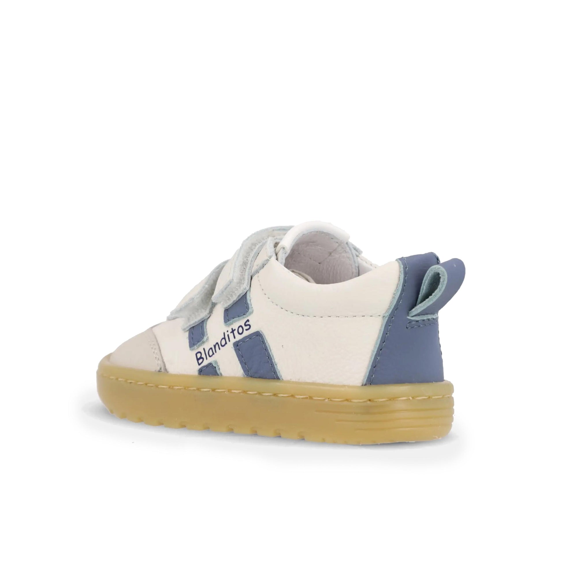Deportiva barefoot crudo/celeste LISBOA Blanditos