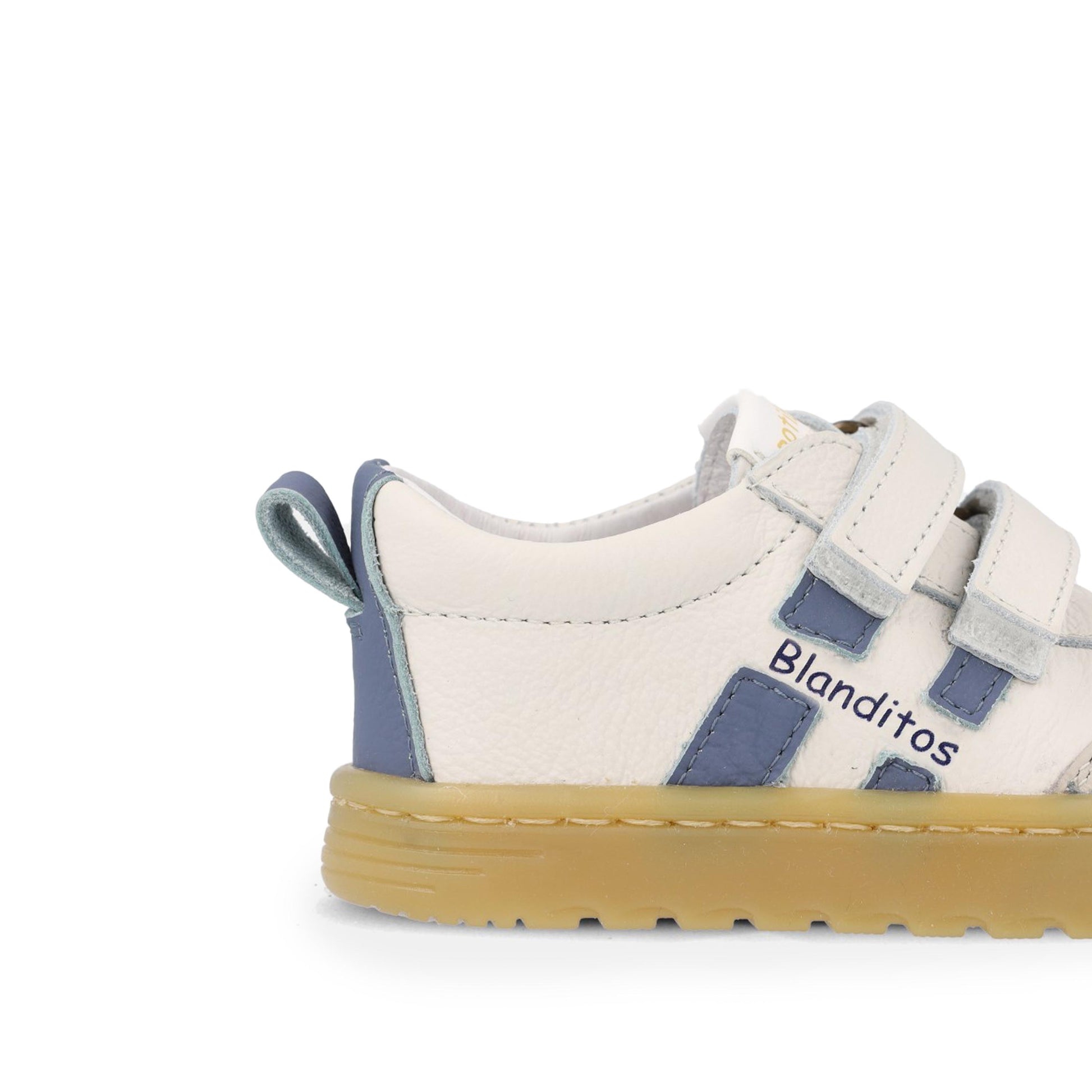 Deportiva barefoot crudo/celeste LISBOA Blanditos