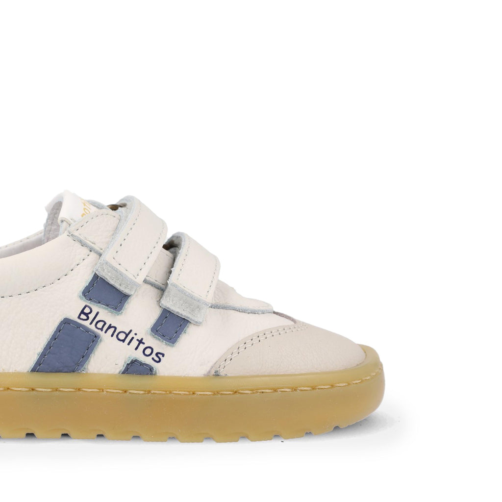 Deportiva barefoot crudo/celeste LISBOA Blanditos