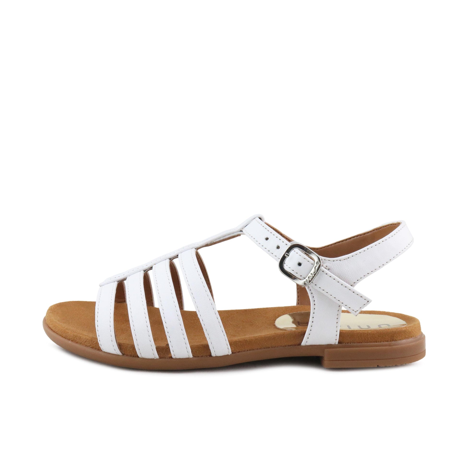 Sandalia plana blanco con hebilla LOKE de Unisa - LOKE-30-1.jpg