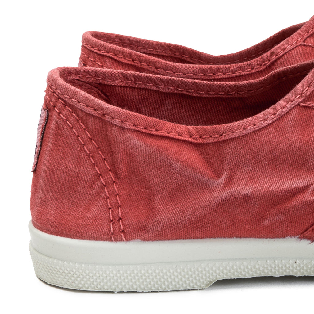 Zapatilla rojo de cordón y elástico LONA102 Natural World - LONA102-143-5.jpg