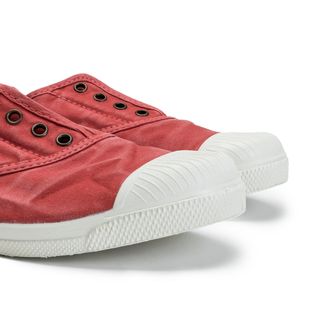 Zapatilla rojo de cordón y elástico LONA102 Natural World - LONA102-143-6.jpg