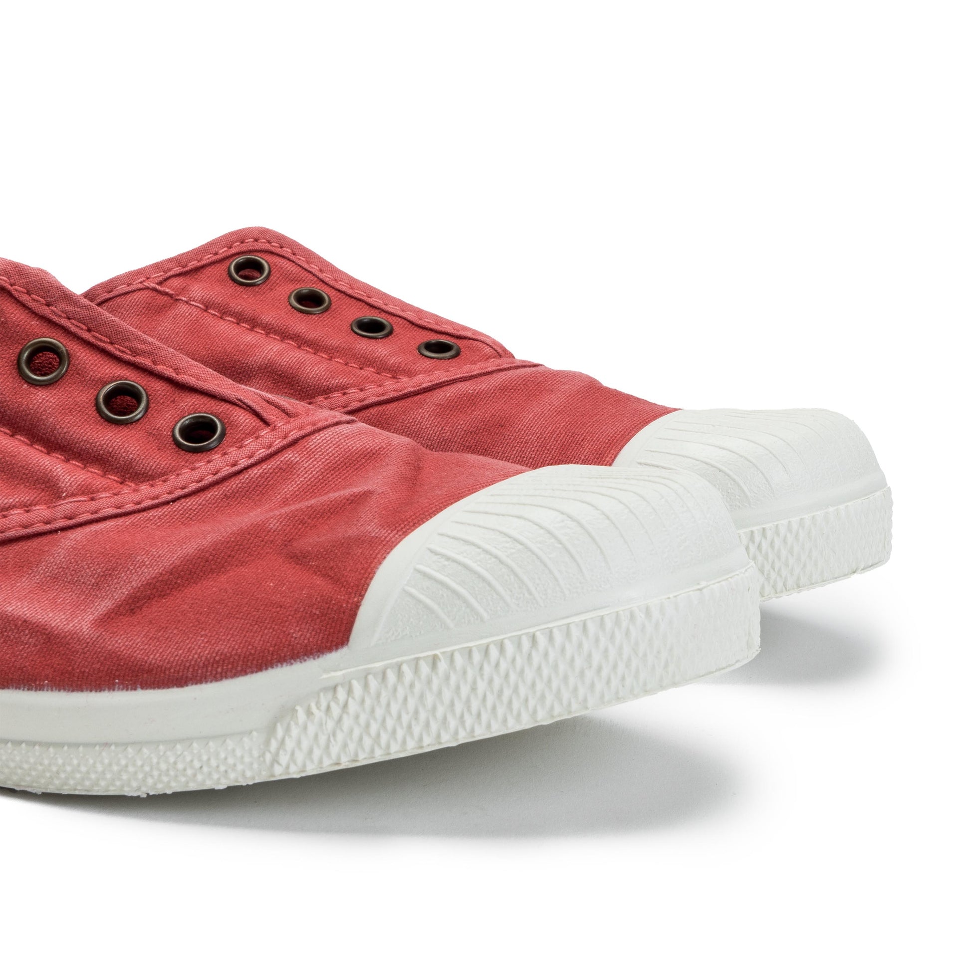 Zapatilla rojo de cordón y elástico LONA102 Natural World - LONA102-143-6.jpg