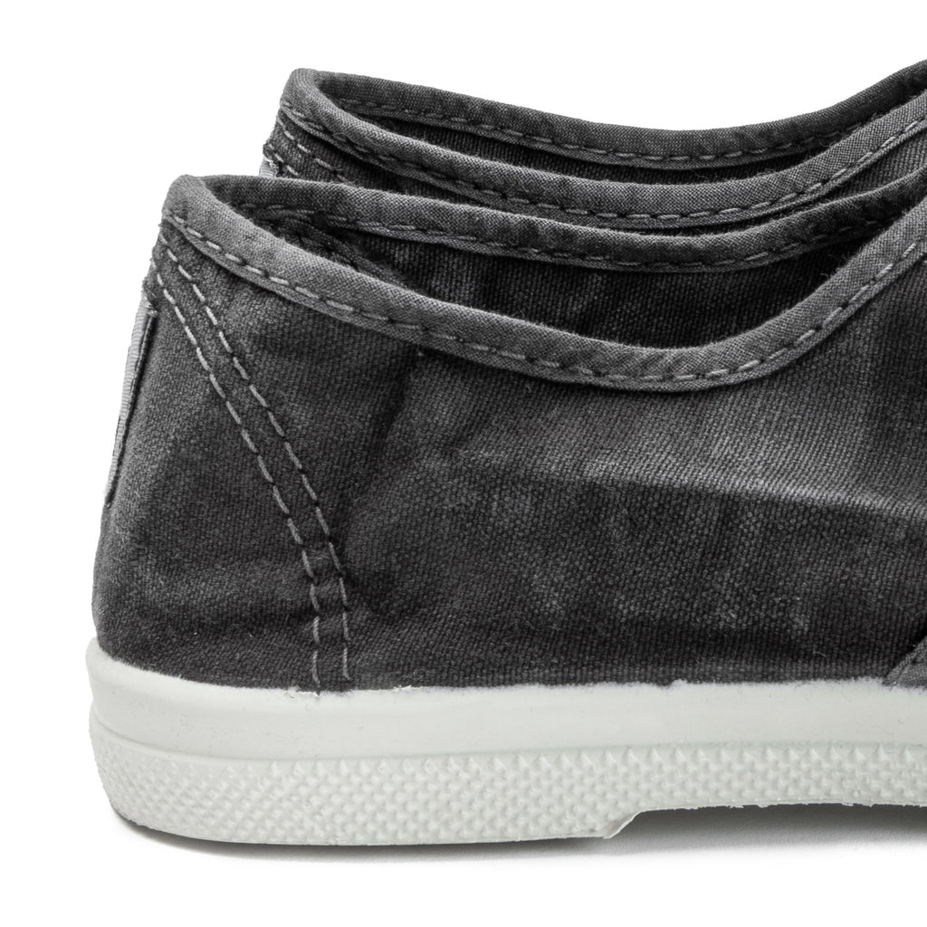 Zapatilla negro de cordón y elástico LONA102 Natural World - LONA102-144-5.jpg