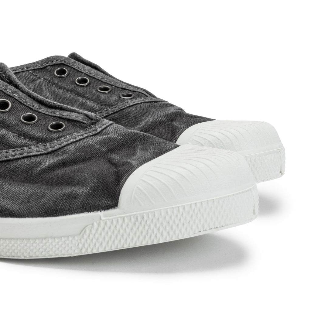 Zapatilla negro de cordón y elástico LONA102 Natural World - LONA102-144-6.jpg