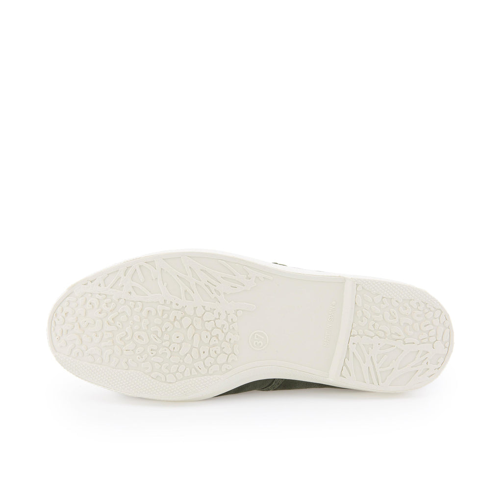 Zapatilla kaki de cordón y elástico LONA102 Natural World - LONA102-187-4.jpg