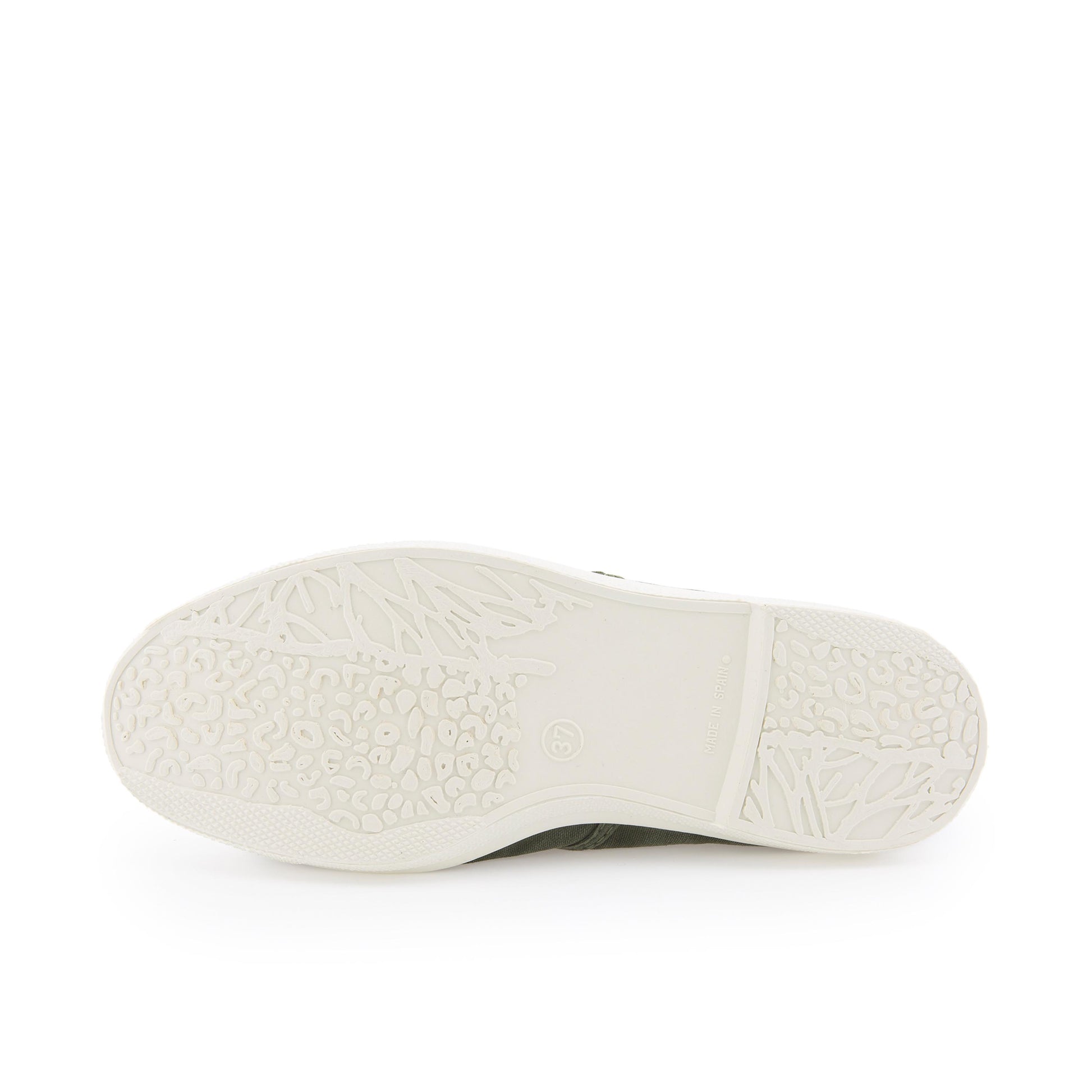 Zapatilla kaki de cordón y elástico LONA102 Natural World - LONA102-187-4.jpg