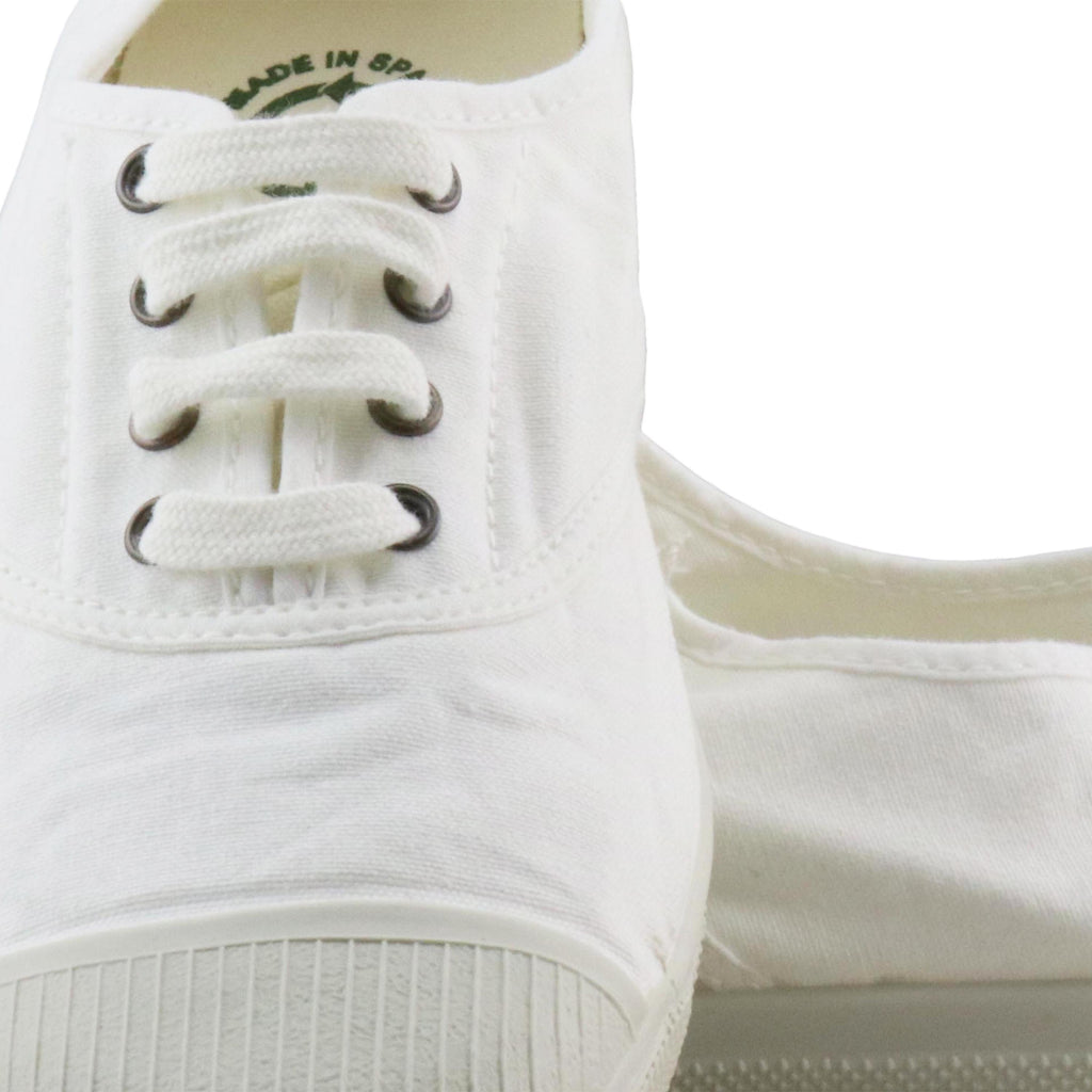 Zapatilla blanco con cordón y elástico LONA102 Natural World - LONA102-30-5.jpg