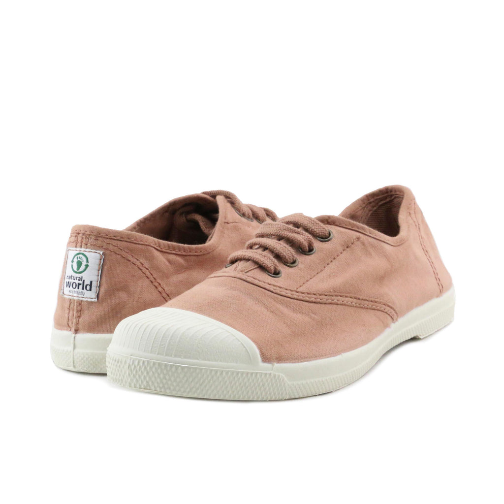 Zapatilla trufa con cordón y elástico LONA102 Natural World - LONA102-322-2.jpg