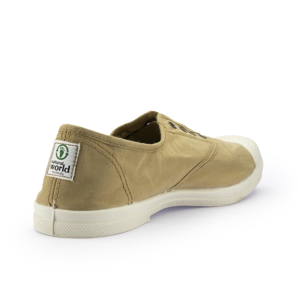 Zapatilla camel con cordón y elástico LONA102 Natural World - LONA102-67-3.jpg