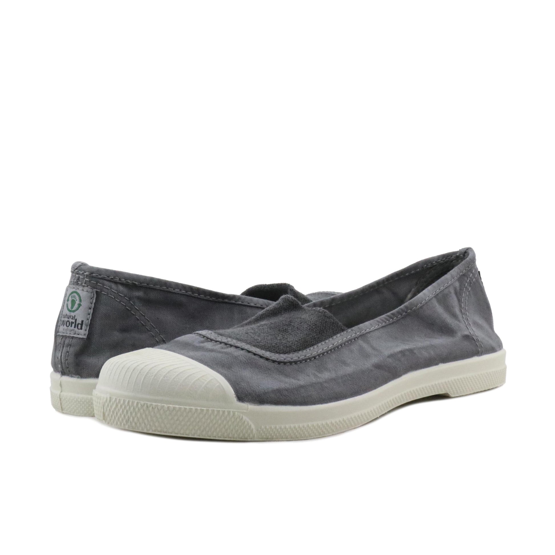 Zapatilla gris lavado con elástico LONA103 Natural World - LONA103-131-2.jpg