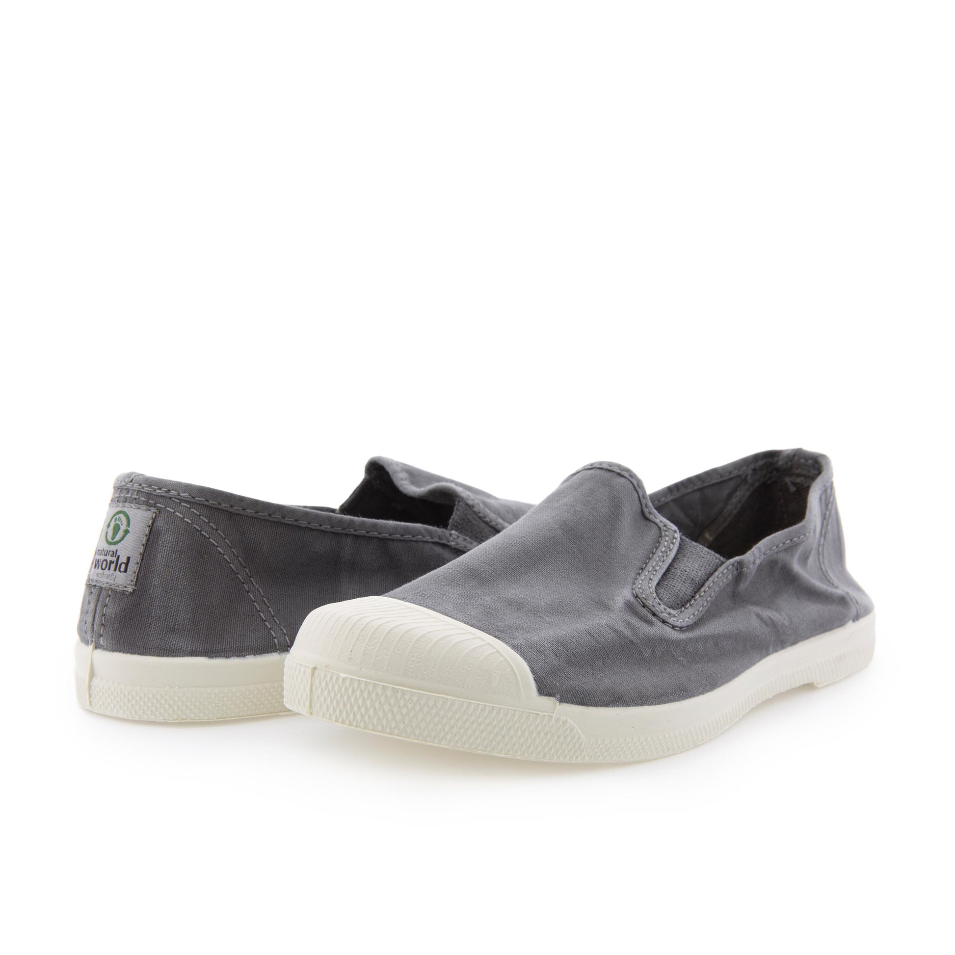 Zapatilla gris lavado con elástico LONA112 Natural World - LONA112-131-2.jpg