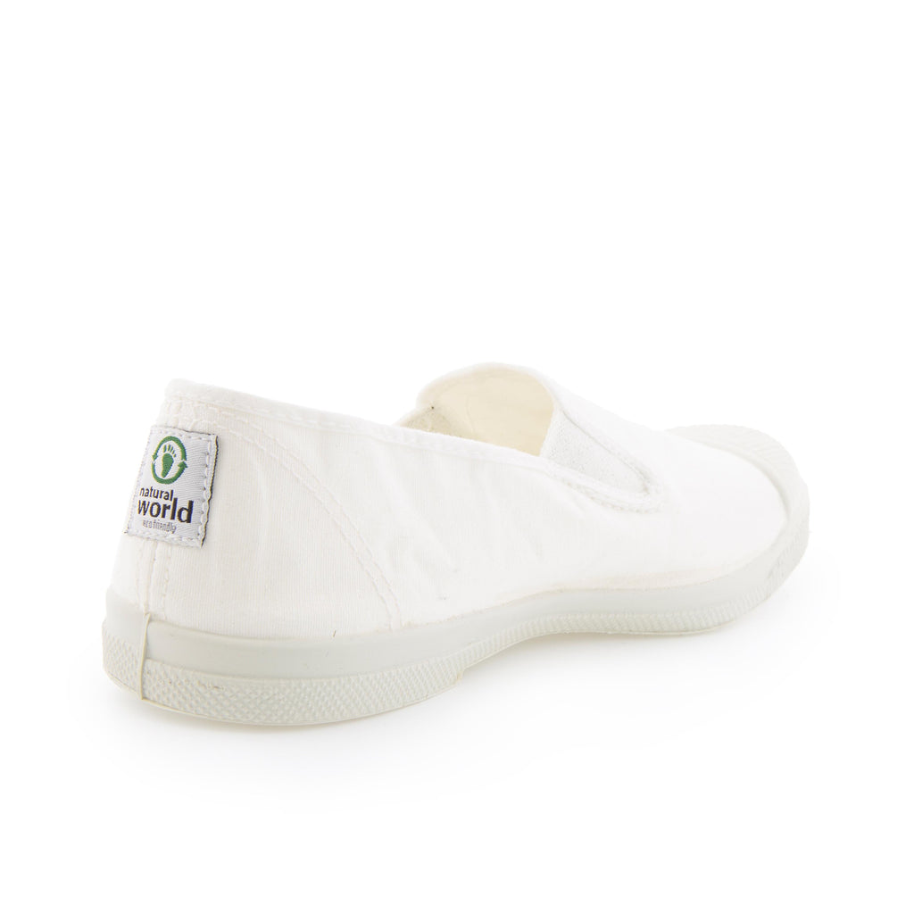 Zapatilla blanco con elástico LONA112 Natural World - LONA112-30-3.jpg