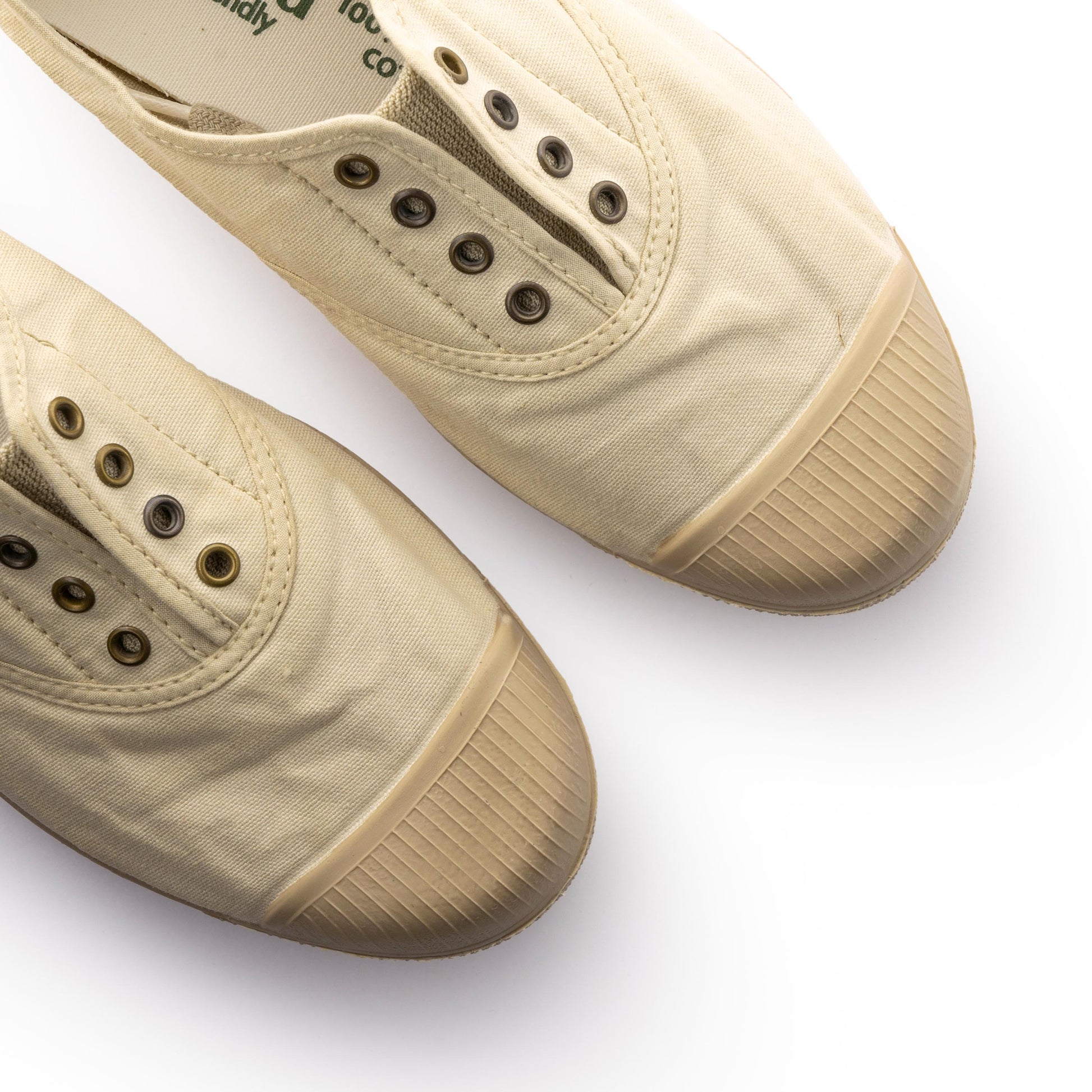Zapatilla beige con cordón y elástico LONA133 Natural World - LONA133-161-6.jpg