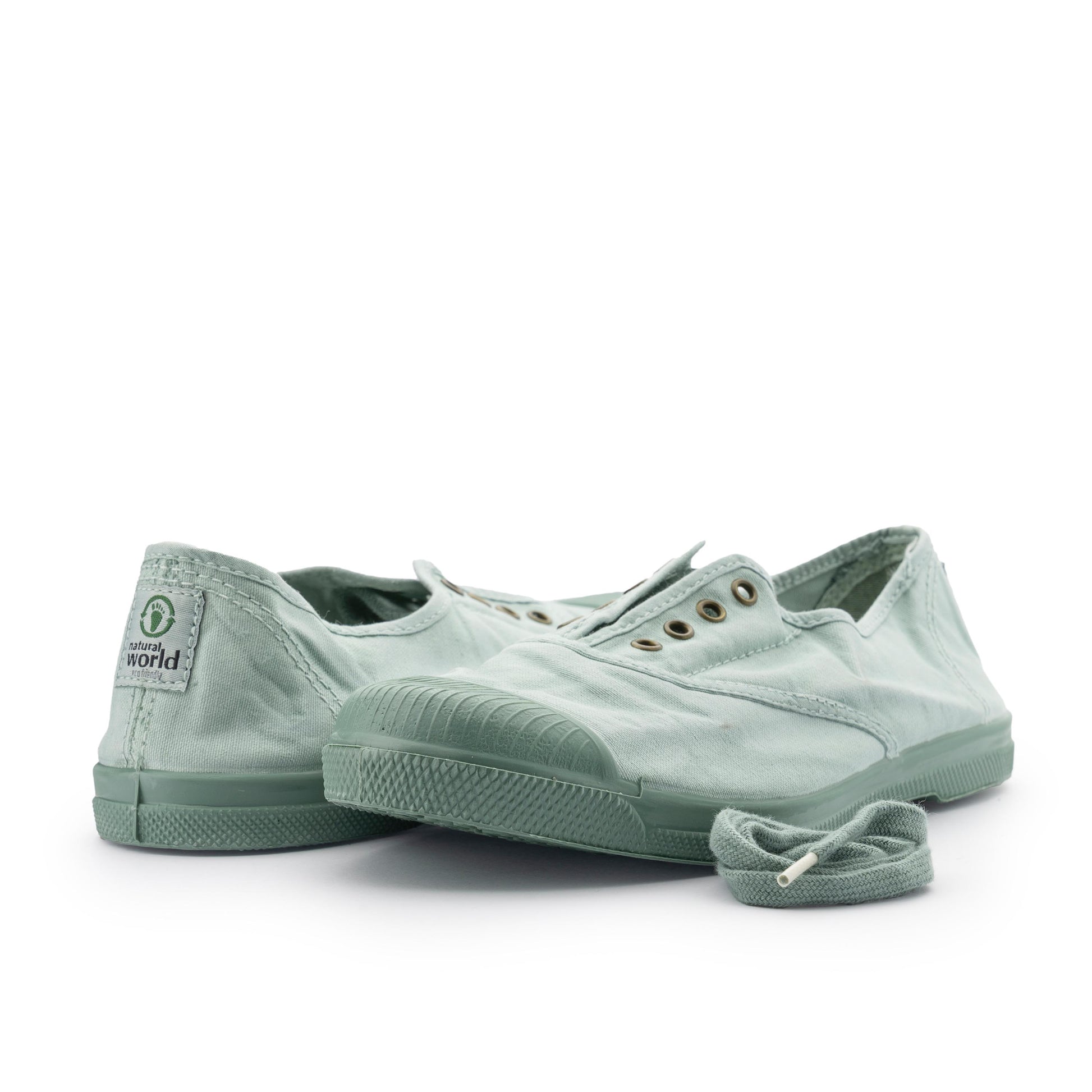 Zapatilla aqua con cordón y elástico LONA133 Natural World - LONA133-582-2.jpg