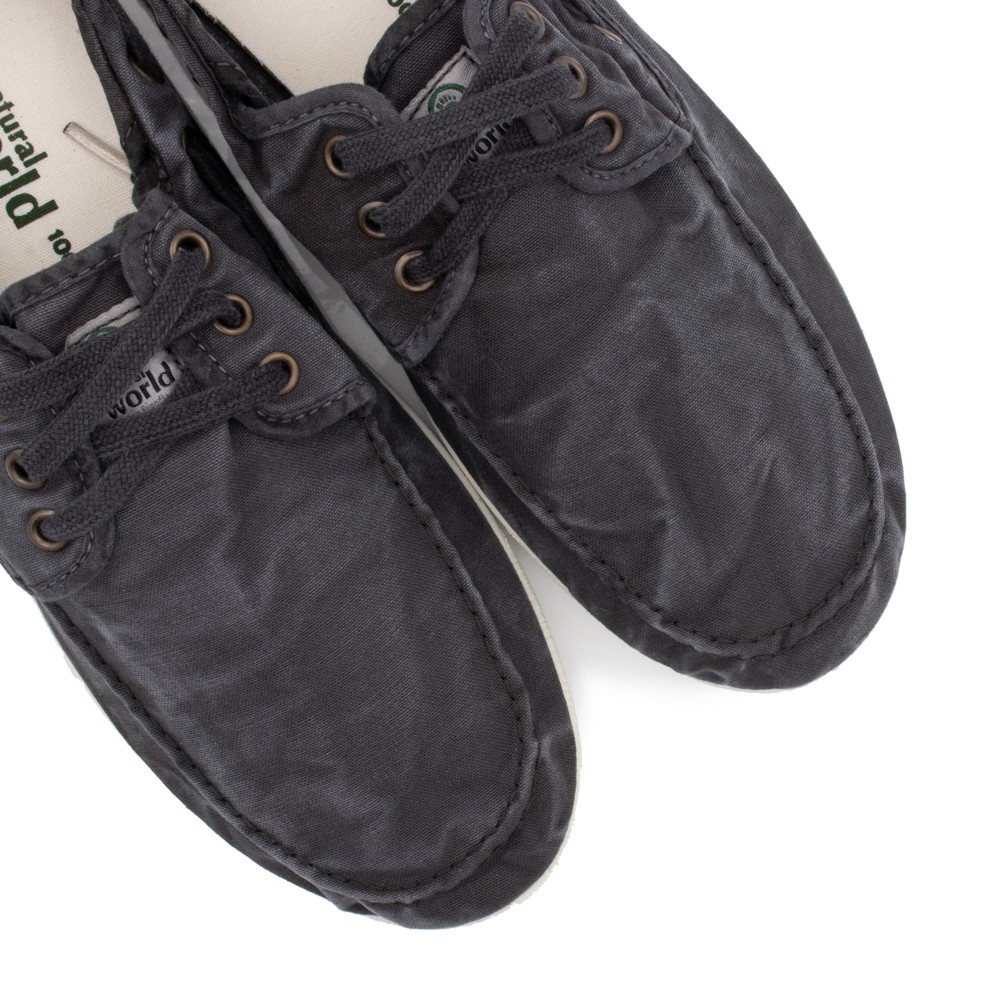 Náutico negro de verano de cordón LONA303 Natural World - LONA303-144-6.jpg