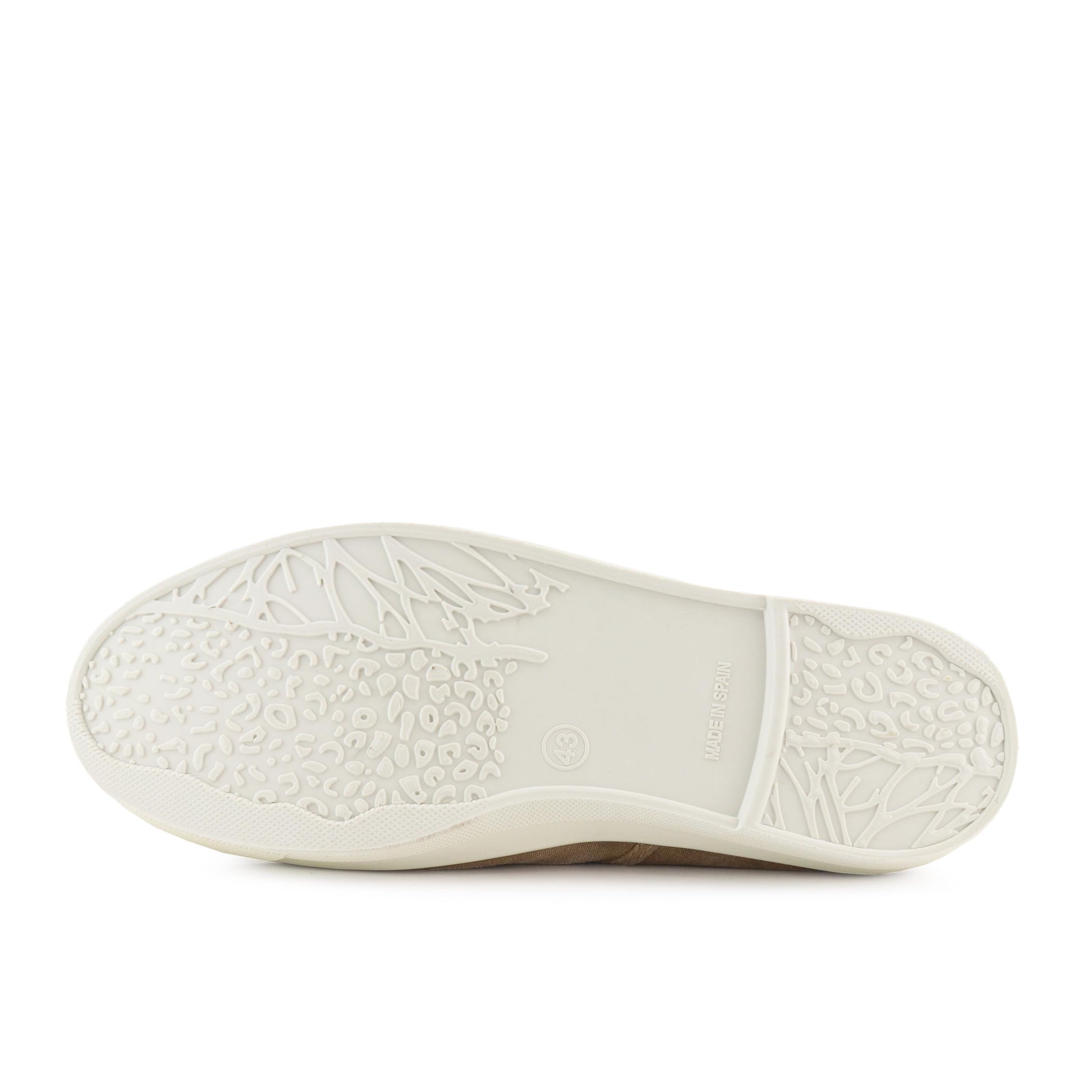 Zapatilla beige de cordón y elástico LONA3102 Natural World - LONA3102-129-4.jpg