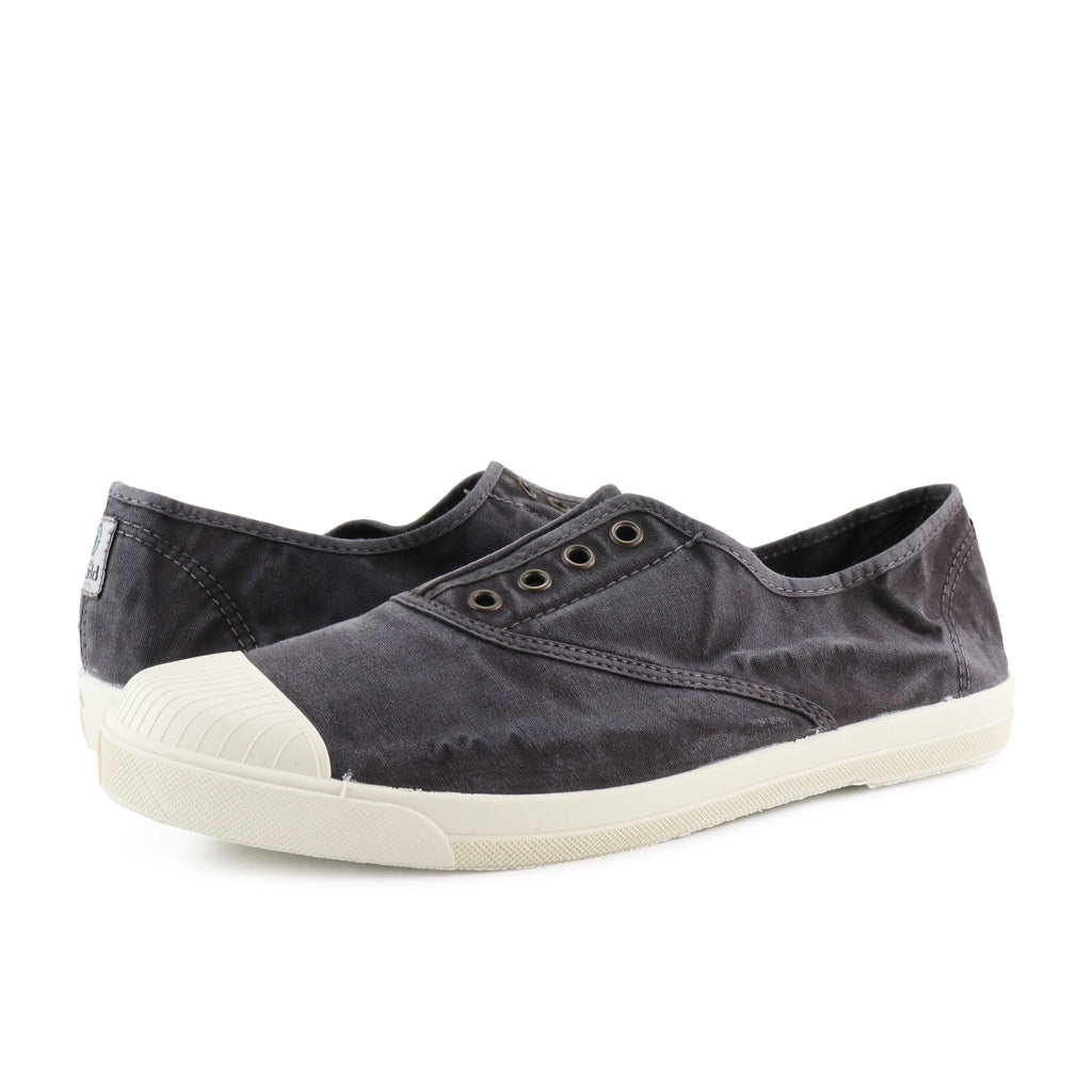 Zapatilla negro de cordón y elástico LONA3102 Natural World - LONA3102-144-2.jpg