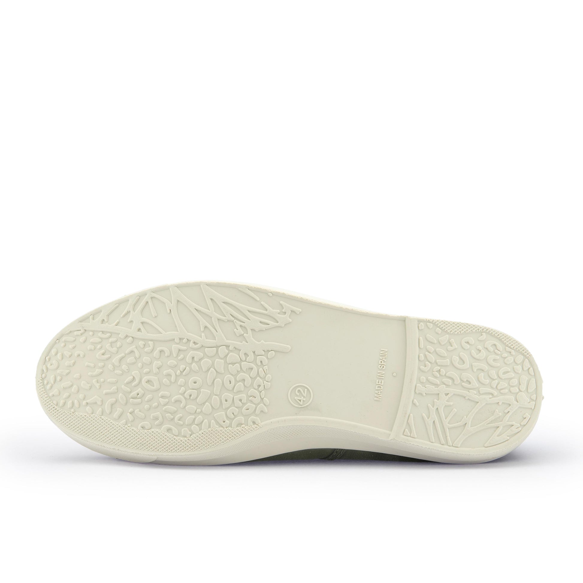 Zapatilla kaki de cordón y elástico LONA3102 Natural World - LONA3102-187-4.jpg