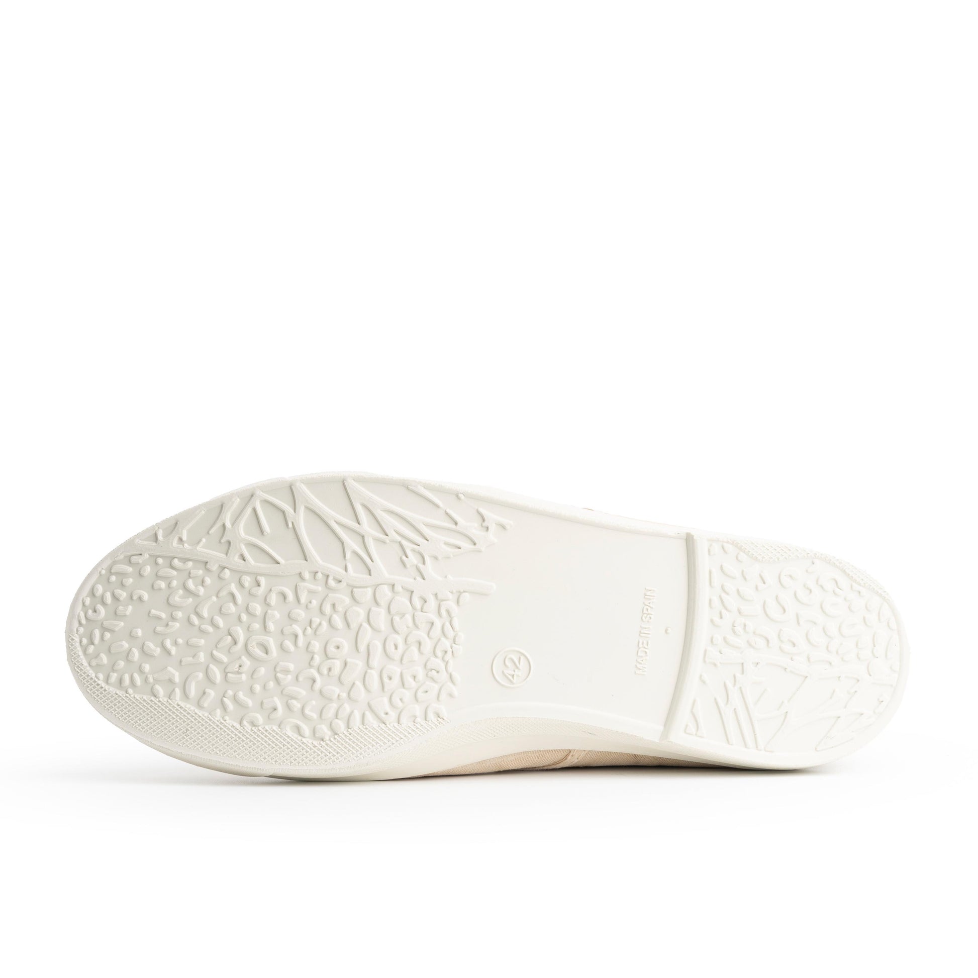 Zapatilla beige claro lavado LONA3102 Natural World