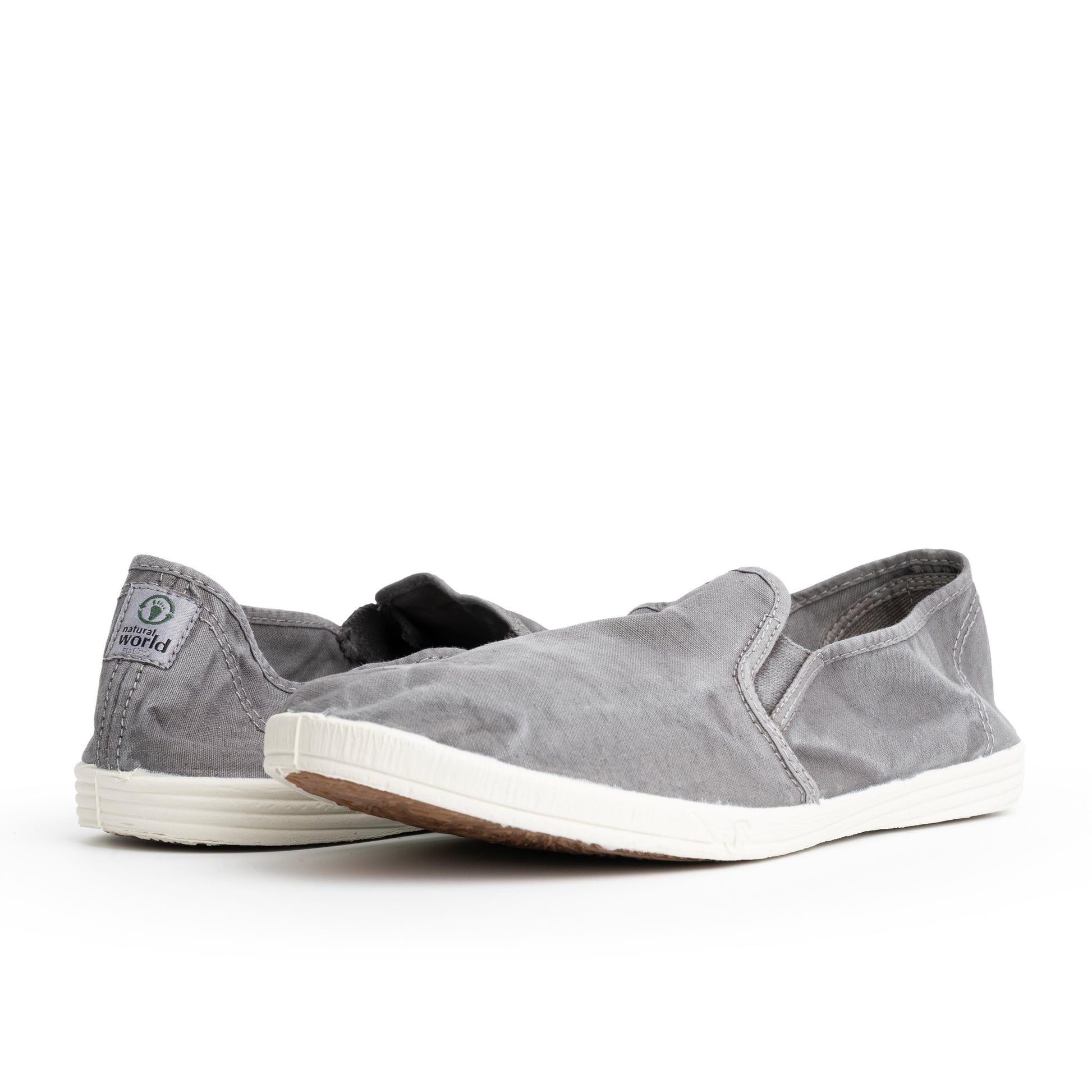 Zapatilla gris lavado LONA315 Natural World