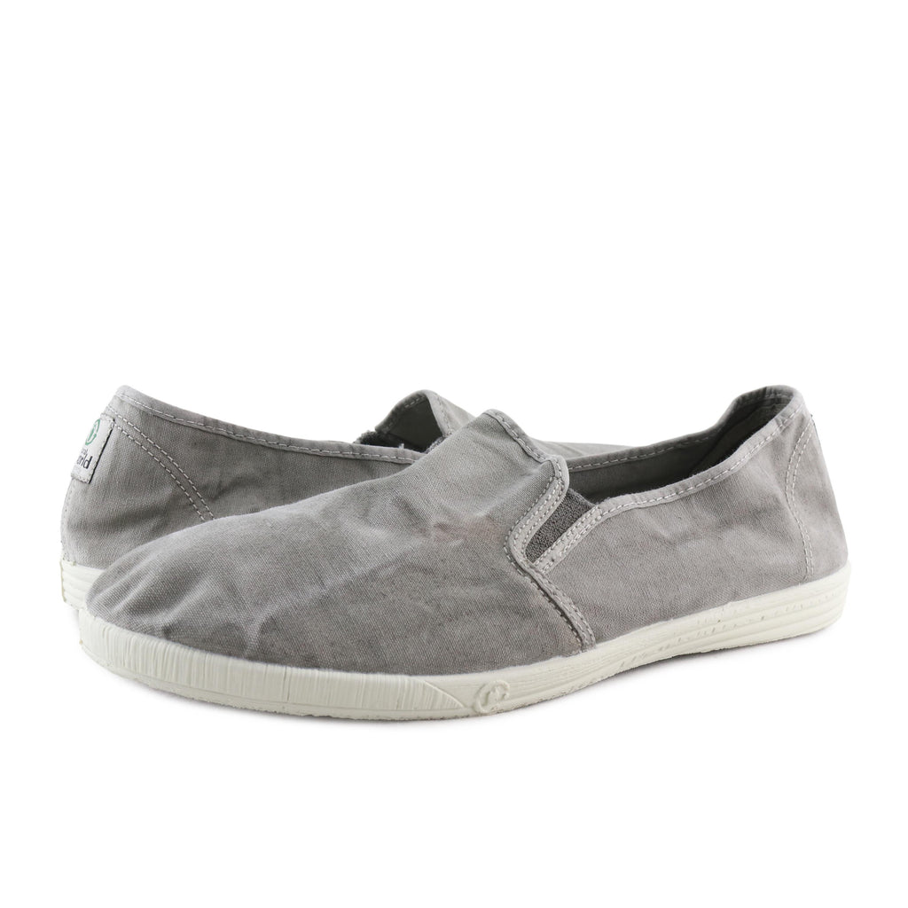 Zapatilla gris claro de elástico LONA315 Natural World - LONA315-349-2.jpg
