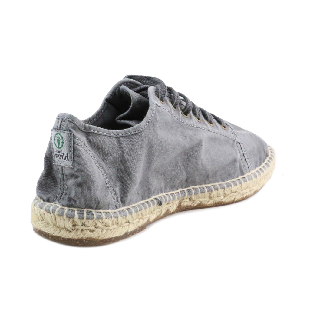 Alpargata cerrada gris de cordón LONA321 Natural World - LONA321-131-3.jpg