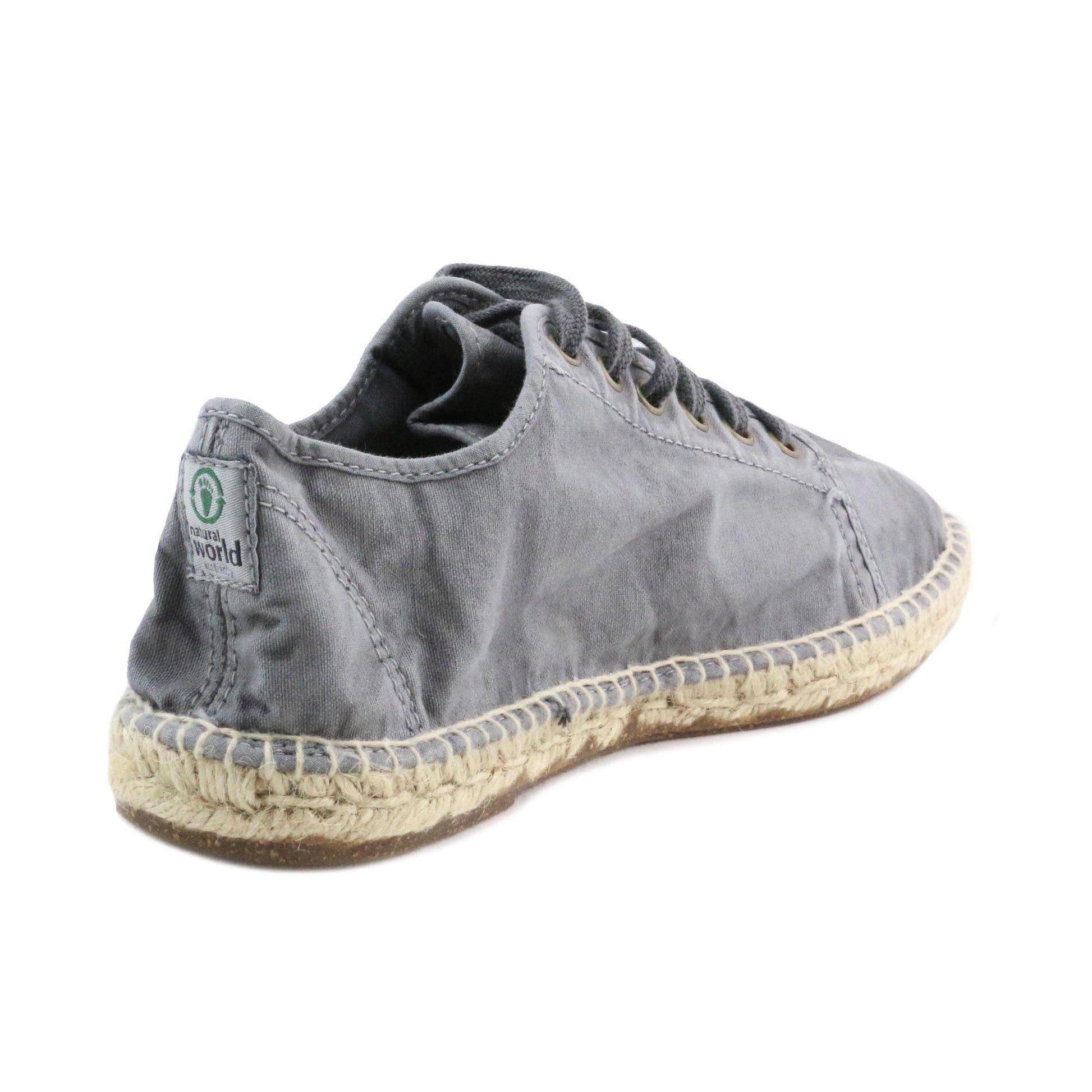 Alpargata cerrada gris de cordón LONA321 Natural World - LONA321-131-3.jpg