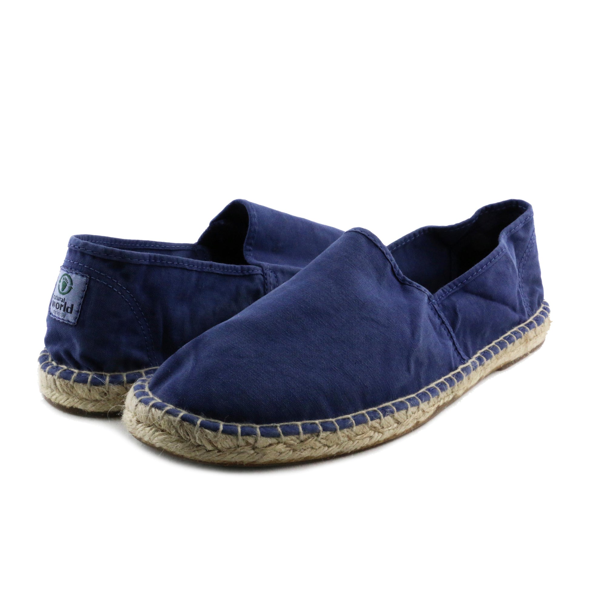 Alpargata cerrada azul de elástico LONA325 Natural World - LONA325-130-2.jpg