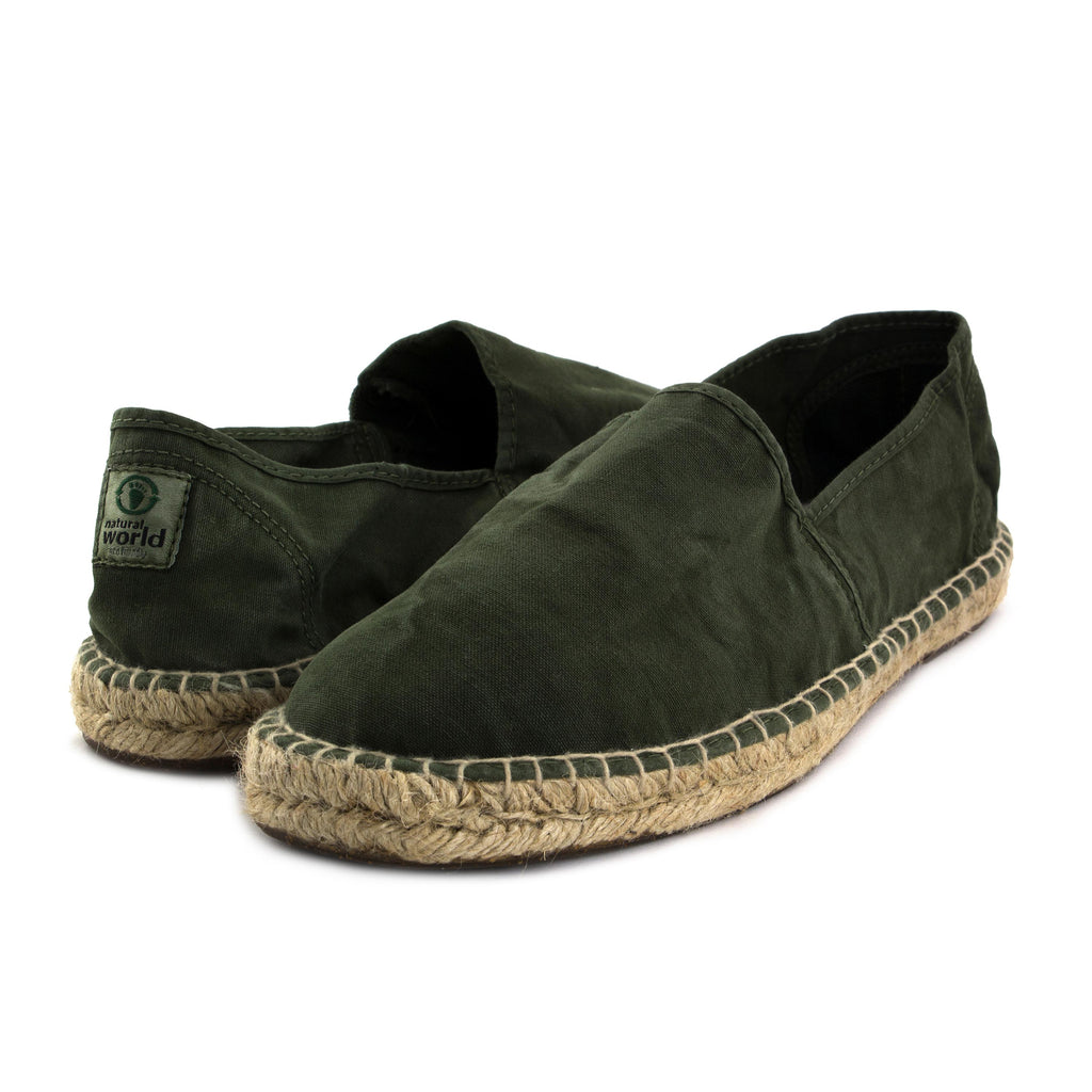 Alpargata cerrada kaki de elástico LONA325 Natural World - LONA325-187-2.jpg