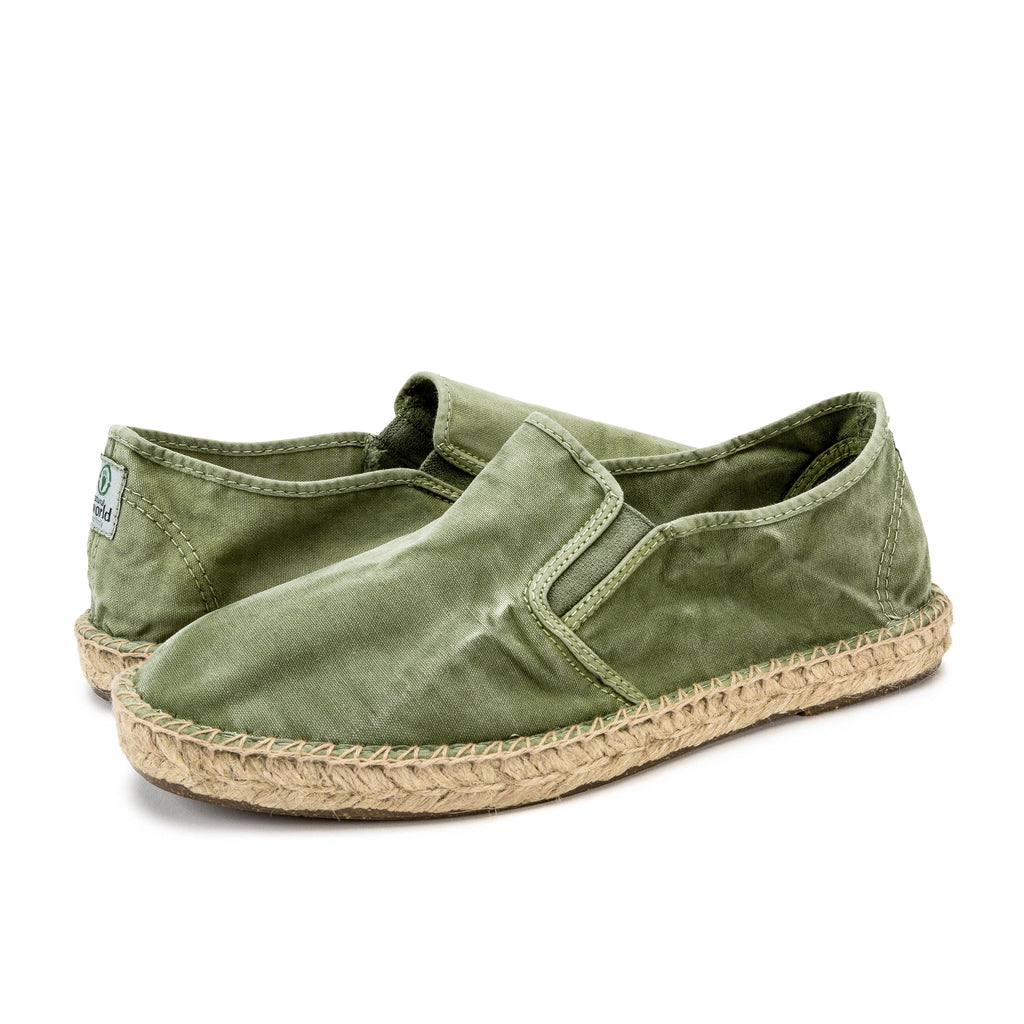 Alpargata cerrada oliva con elástico LONA330 Natural World - LONA330-453-2.jpg