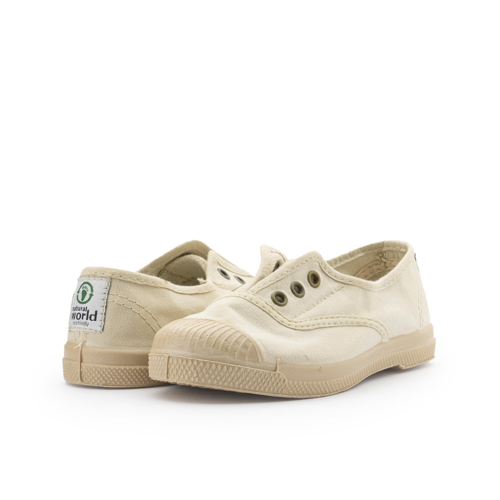 Zapatilla total beige con elástico LONA469 Natural World - LONA469-161-2.jpg