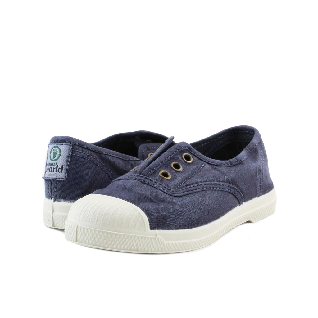 Zapatilla azul lavado con elástico LONA470 Natural World - LONA470-130-2.jpg