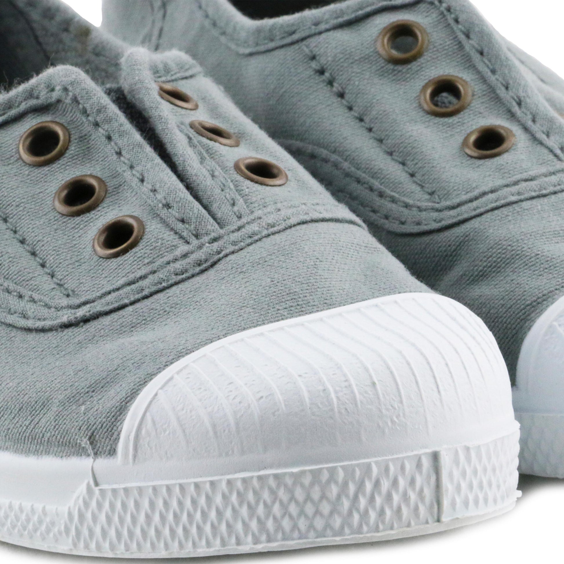 Zapatilla gris claro con elástico LONA470 Natural World - LONA470-17-6.jpg