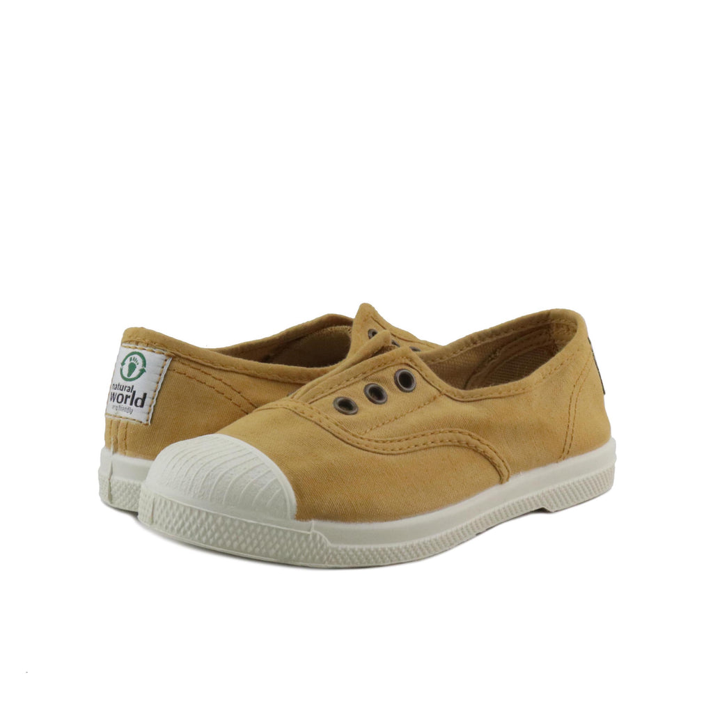 Zapatilla mostaza con elástico LONA470 Natural World - LONA470-251-2.jpg