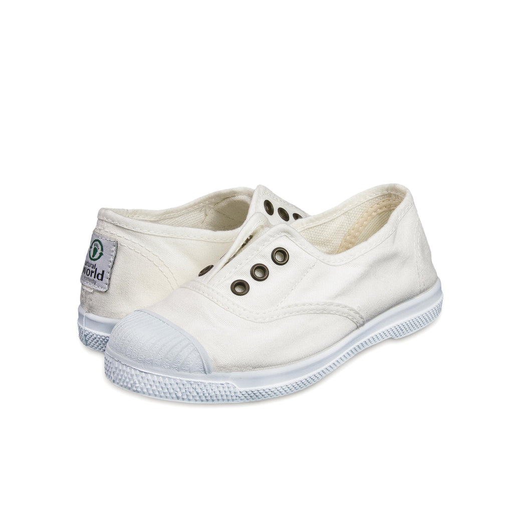 Zapatilla blanco con elástico LONA470 Natural World - LONA470-30-2.jpg