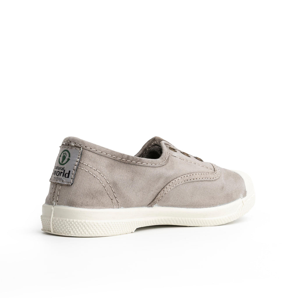 Zapatilla gris claro lavado LONA470 Natural World