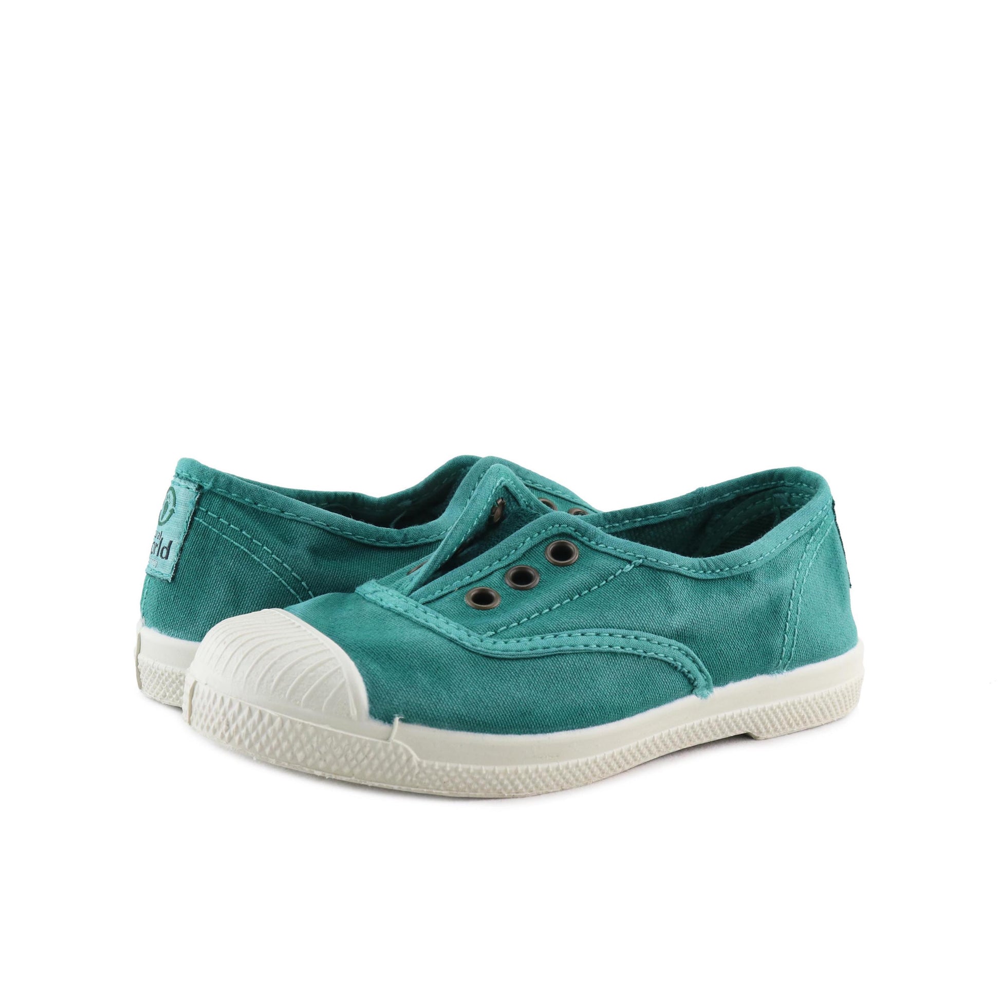 Zapatilla menta con elástico LONA470 Natural World - LONA470-354-2.jpg