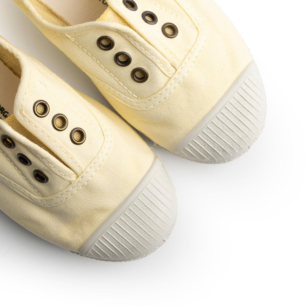 Zapatilla amarillo claro lavado LONA470 Natural World