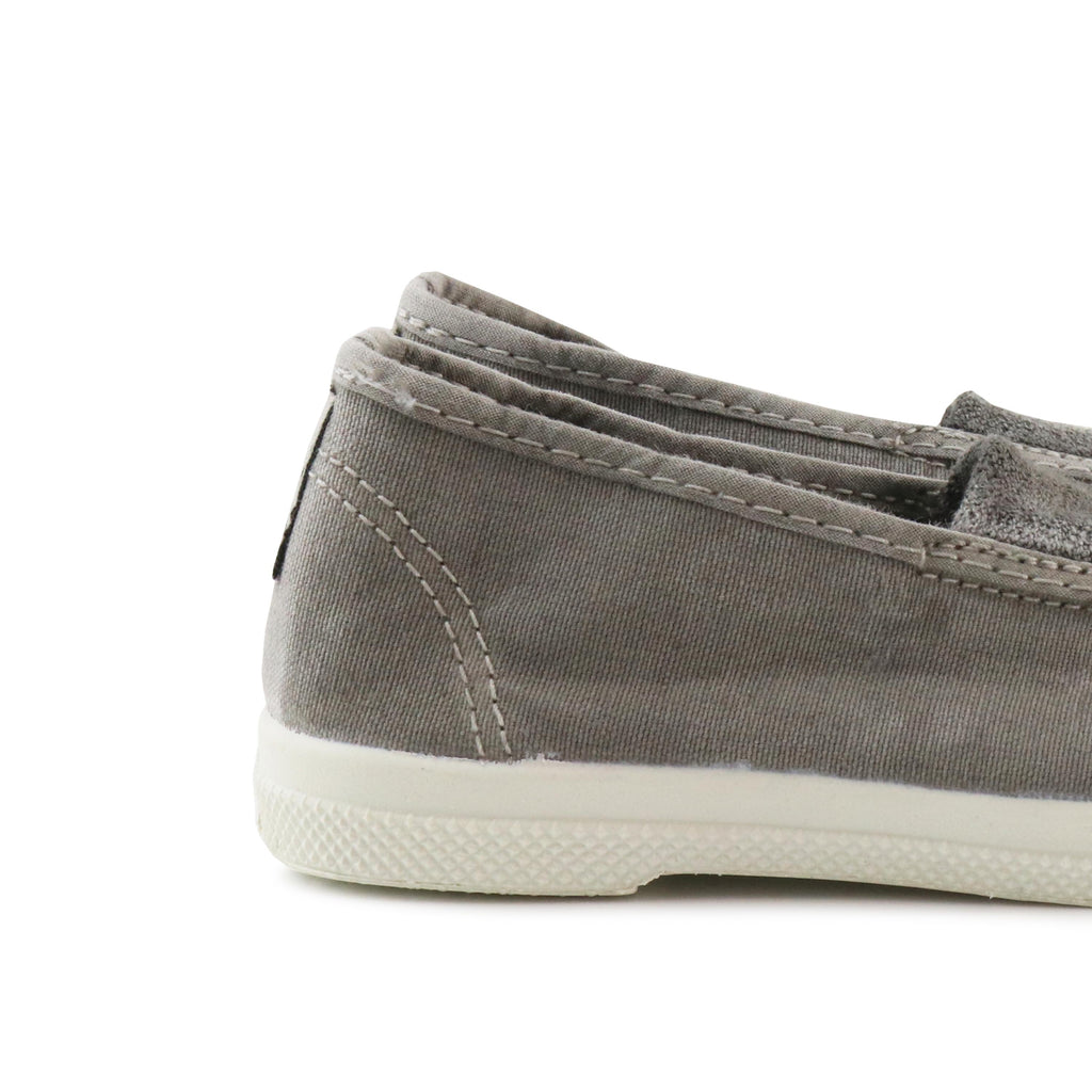 Zapatilla gris claro de elástico LONA475 Natural World - LONA475-349-5.jpg