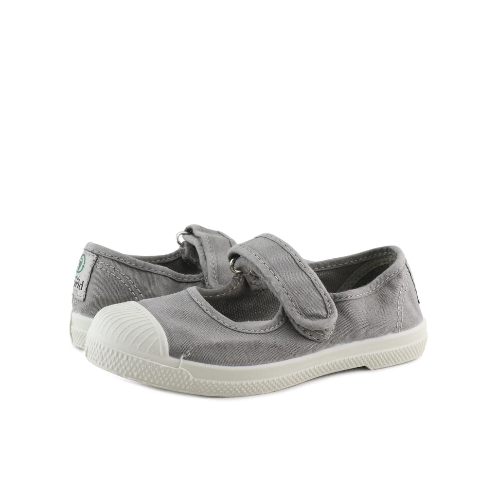 Mercedita gris claro con velcro LONA476 Natural World - LONA476-17-2.jpg