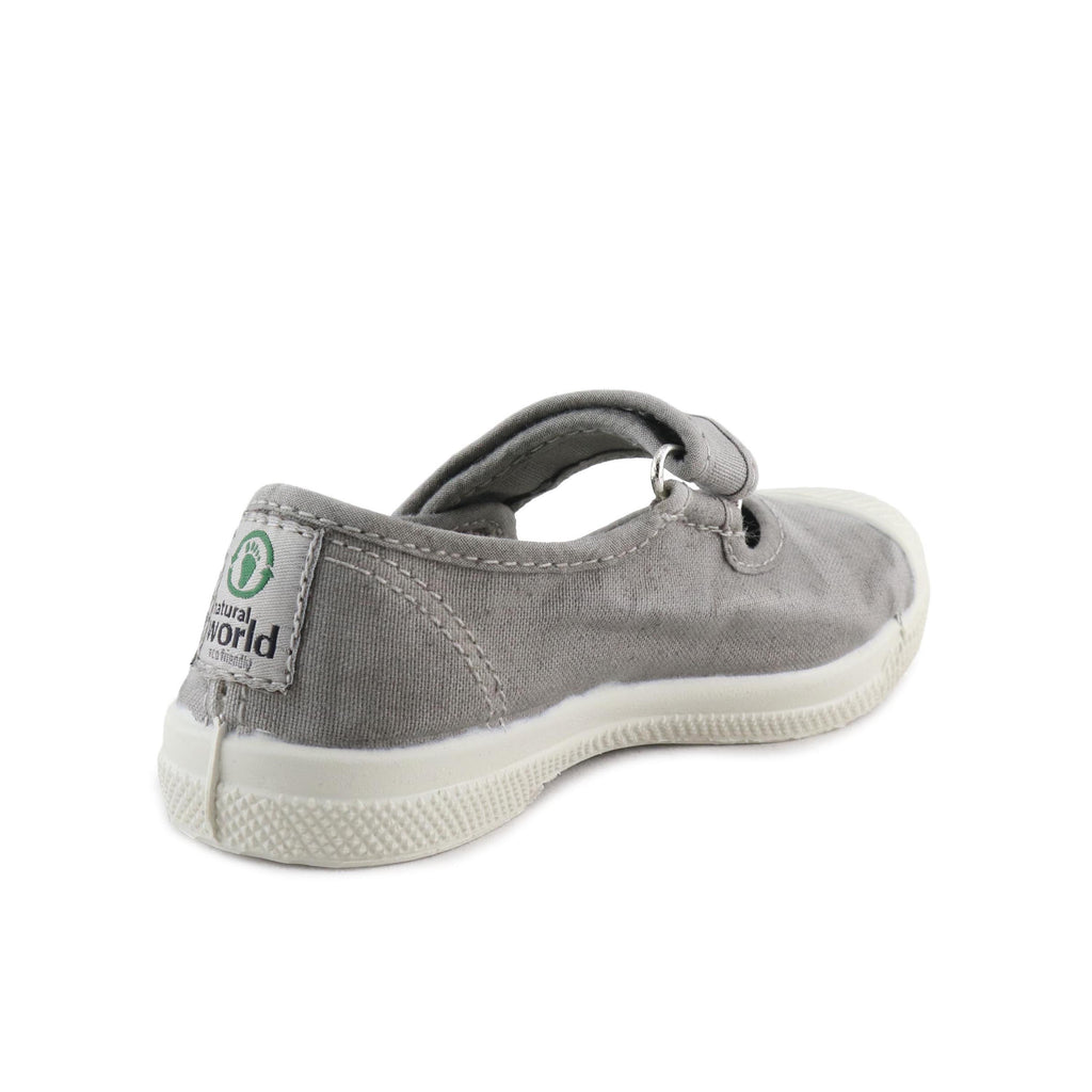 Mercedita gris claro con velcro LONA476 Natural World - LONA476-17-3.jpg